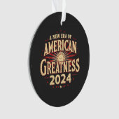 Een nieuw tijdperk van Amerikaanse grootheid 2024 Ornament (voorkant)