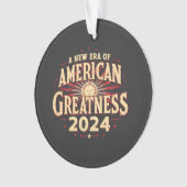 Een nieuw tijdperk van Amerikaanse grootheid 2024 Ornament (voorkant)