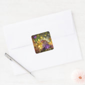 Een nieuw vriendschap Fantasy Fairy Vierkante Sticker (Envelop)