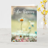 Een nieuw Wenskaart voor de aanlooplentevloer Kaart (Gele Bloem)