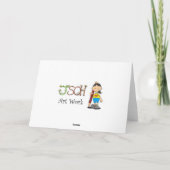 Een nieuw Wenskaart voor thuisgebruik Aankondiging (Achterkant)