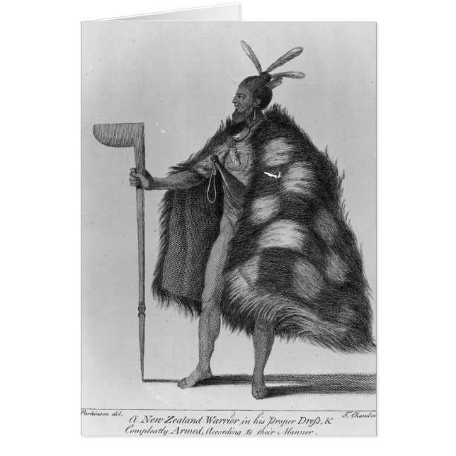 Een Nieuw-Zeelandse krijger (Voorkant)