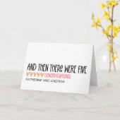 Een nieuwe baby gefeliciteerd en toen waren het er kaart (Gele Bloem)