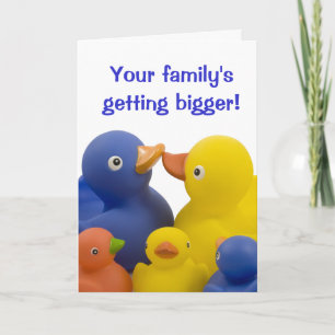 Een nieuwe baby in de familie - Eendenfamiliegroep Kaart