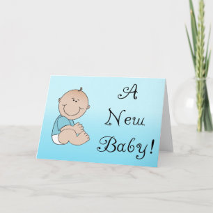 Een nieuwe baby - Jongen Aankondiging