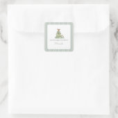 Een Nieuwe Baby Shower Hoofdstuk Vierkante Sticker (Tas)