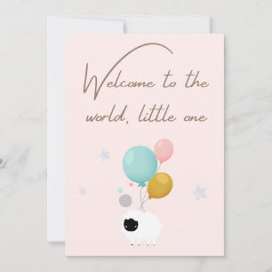 Een nieuwe baby verwelkomen bedankkaart
