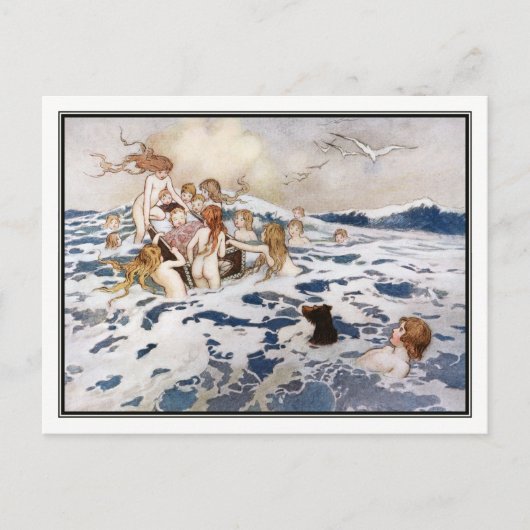 Een nieuwe Baby water van Warwick Goble Briefkaart (Voorkant)