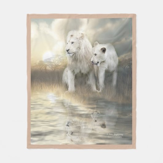 Een nieuwe, beginnende Art Fleece Blanket Deken (Voorkant)