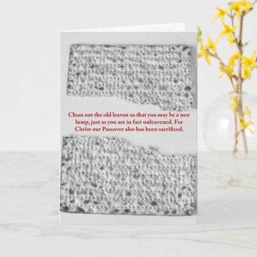 Een nieuwe brok: Pascha Reflectie Kaart (Gele Bloem)