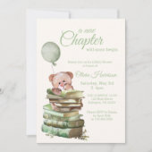 Een nieuwe Chapter Baby shower Invitation – Storyb Kaart (Voorkant)