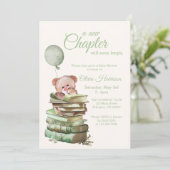 Een nieuwe Chapter Baby shower Invitation – Storyb Kaart (Staand voorkant)