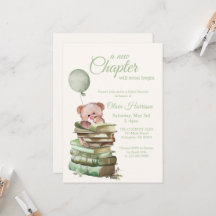 Een nieuwe Chapter Baby shower Invitation – Storyb