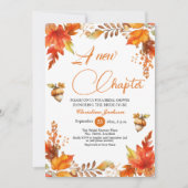 Een nieuwe Chapter Boho Floral QR Code Bruidsfeest Kaart (Voorkant)