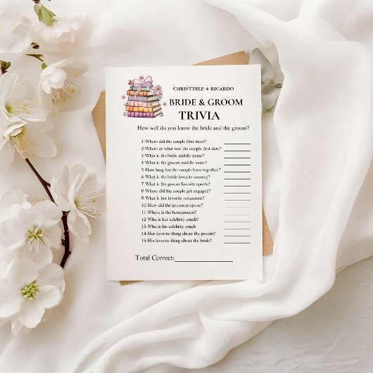Een nieuwe Chapter Book Bride & Groom Trivia Game  Aankondiging