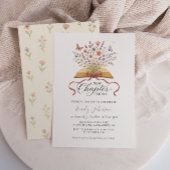 Een nieuwe Chapter Wildflower Baby shower Invitati Kaart