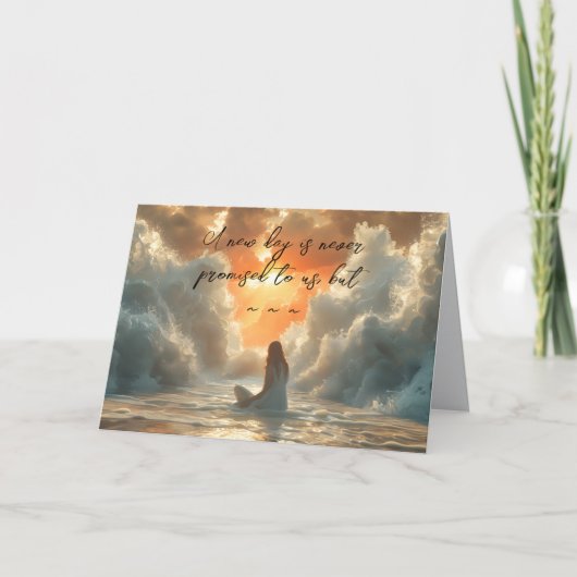 EEN NIEUWE DAG AANMOEDIGING KAART (Voorkant)