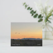 Een nieuwe dag briefkaart (Staand voorkant)