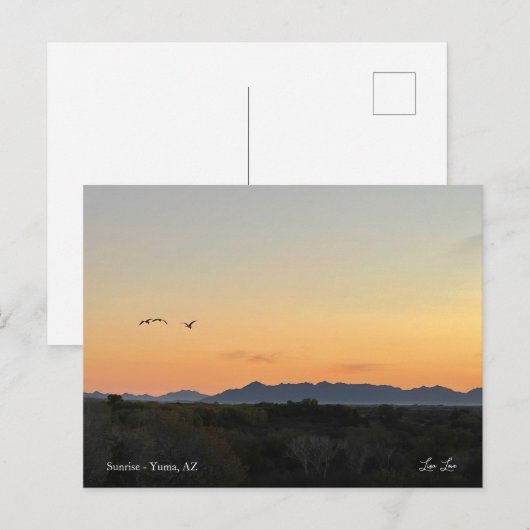 Een nieuwe dag briefkaart (Voorkant / Achterkant)