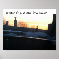 Een nieuwe dag, een nieuw begin poster