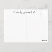 Een nieuwe dag: ga door! briefkaart (Achterkant)