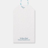 Een nieuwe dag, kleurrijk cadeauLabel (Achterkant)