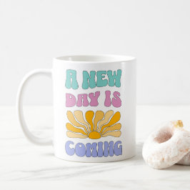 Een Nieuwe Dag Komt Aan Koffiemok
