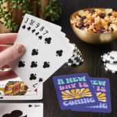 Een nieuwe dag komt eraan pokerkaarten (Insitu)