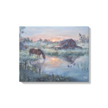 Een nieuwe dag - Paard schilderij