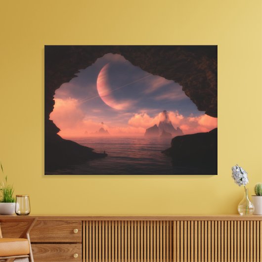 Een nieuwe Dageraad Canvas Afdruk (Insitu (Woonkamer))