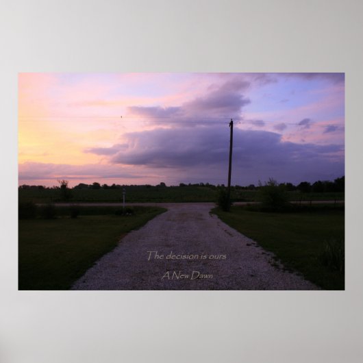 Een nieuwe Dageraad Poster (Voorkant)