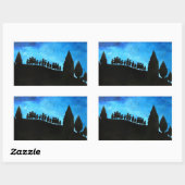 Een nieuwe dagroos 2008 rechthoekige sticker (Vel)