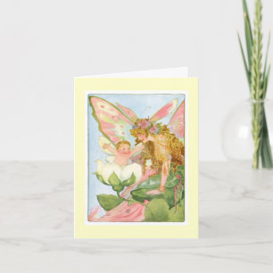 Een nieuwe Fairy Princess Baby shower Kaart