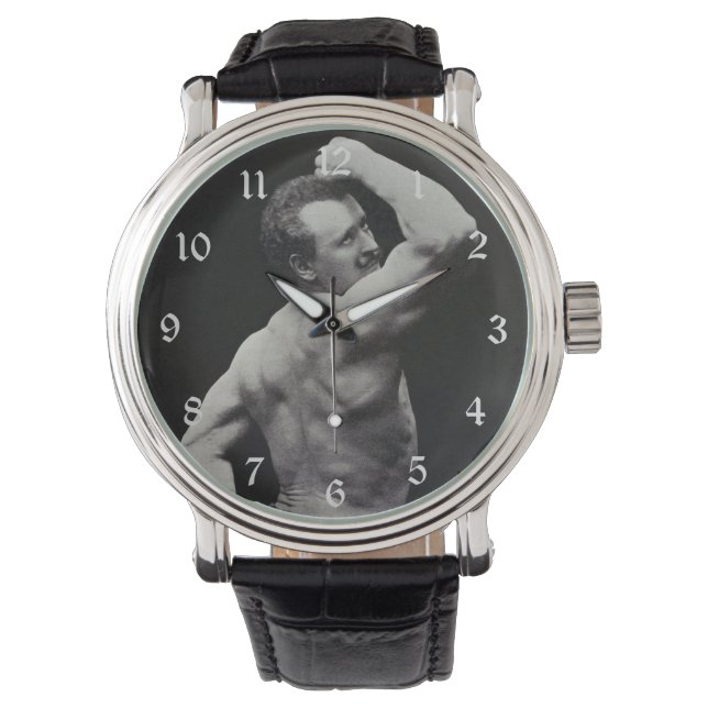 Een nieuwe functie van StrongMen Eugen Sandow Body Horloge (Voorkant)