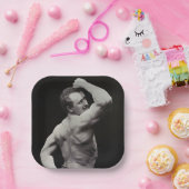 Een nieuwe functie van StrongMen Eugen Sandow Body Papieren Bordje (Feest)