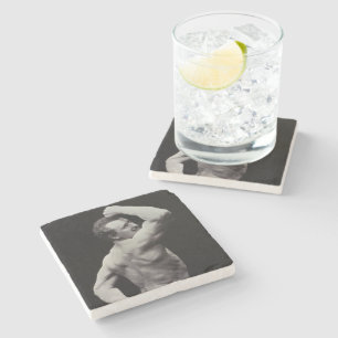 Een nieuwe functie van StrongMen Eugen Sandow Body Stenen Onderzetter