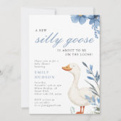 Een nieuwe Gekke Goose Boy Baby shower Kaart (Voorkant)