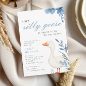 Een nieuwe Gekke Goose Boy Baby shower Kaart