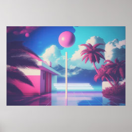 Een nieuwe golf van nostalgie: een Vaporwave-reis Poster