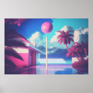 Een nieuwe golf van nostalgie: een Vaporwave-reis Poster