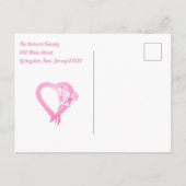 Een nieuwe hand om geboorteaankondiging te houden  aankondigingskaart (Achterkant)