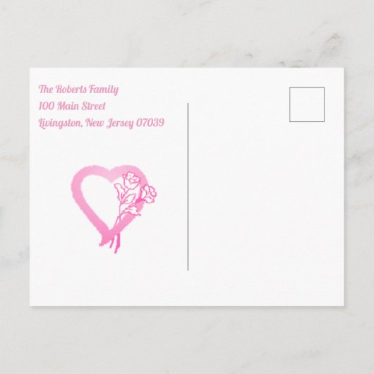 Een nieuwe hand om geboorteaankondiging te houden  aankondigingskaart (Achterkant)