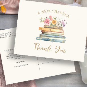Een Nieuwe Hoofdstuk Baby Shower Bedankt Briefkaart