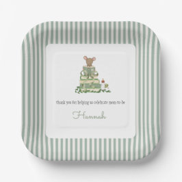 Een Nieuwe Hoofdstuk Baby Shower Papieren Bordje