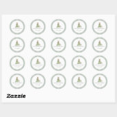 Een Nieuwe Hoofdstuk Baby Shower Ronde Sticker (Vel)