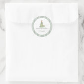 Een Nieuwe Hoofdstuk Baby Shower Ronde Sticker (Tas)