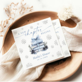 Een Nieuwe Hoofdstuk Begint, Blauwe Strik Winter B Servet
