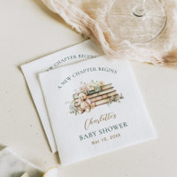 Een Nieuwe Hoofdstuk Bloemige Boek Thema Baby Show