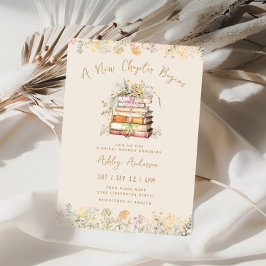 Een nieuwe hoofdstuk bruids douche uitnodiging