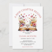 Een nieuwe hoofdstuk bruids douche uitnodiging (Voorkant)